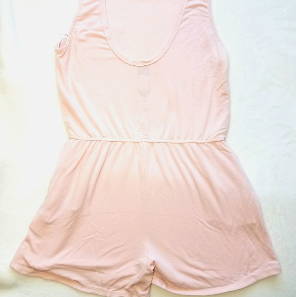 Michelle Romper w/ U Back Pink sz L - Picture 6 of 6